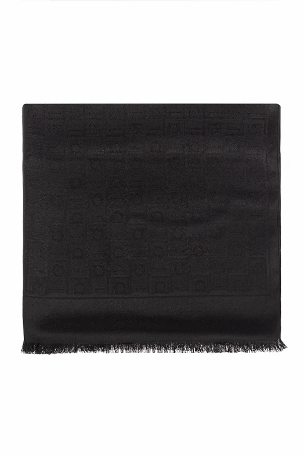 BLACK Scarf with monogram