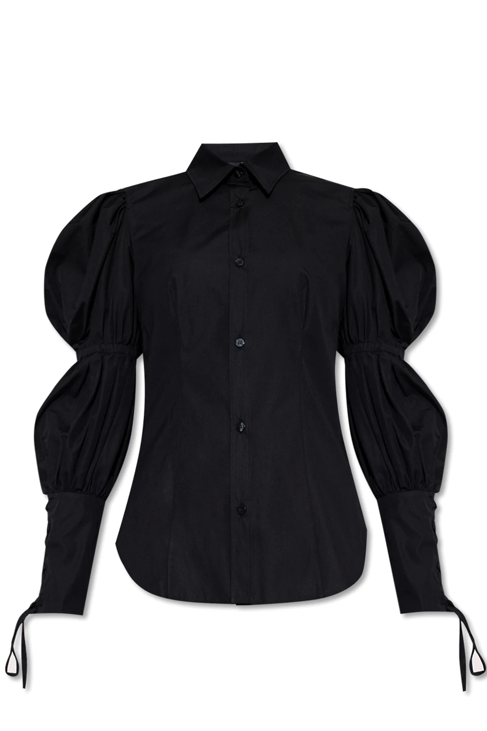 Shirt with puff sleeves
