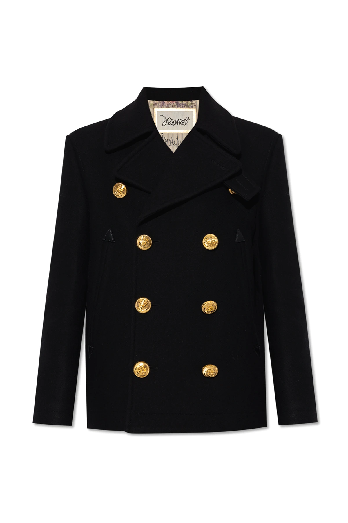 Short double-breasted coat