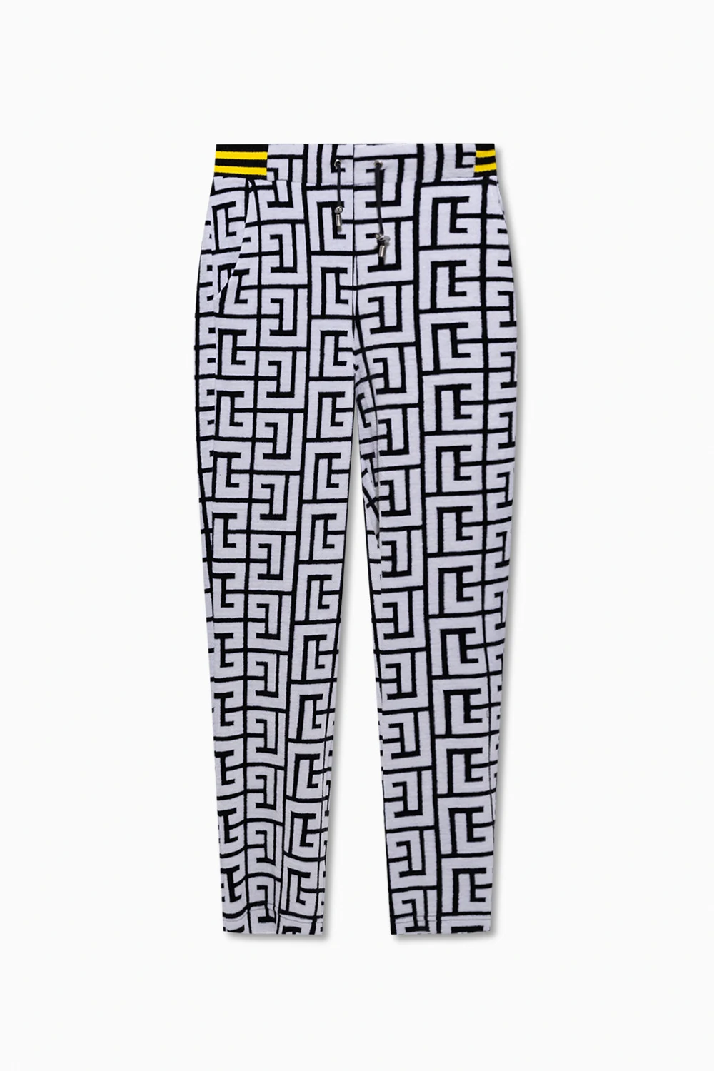Trousers with monogram