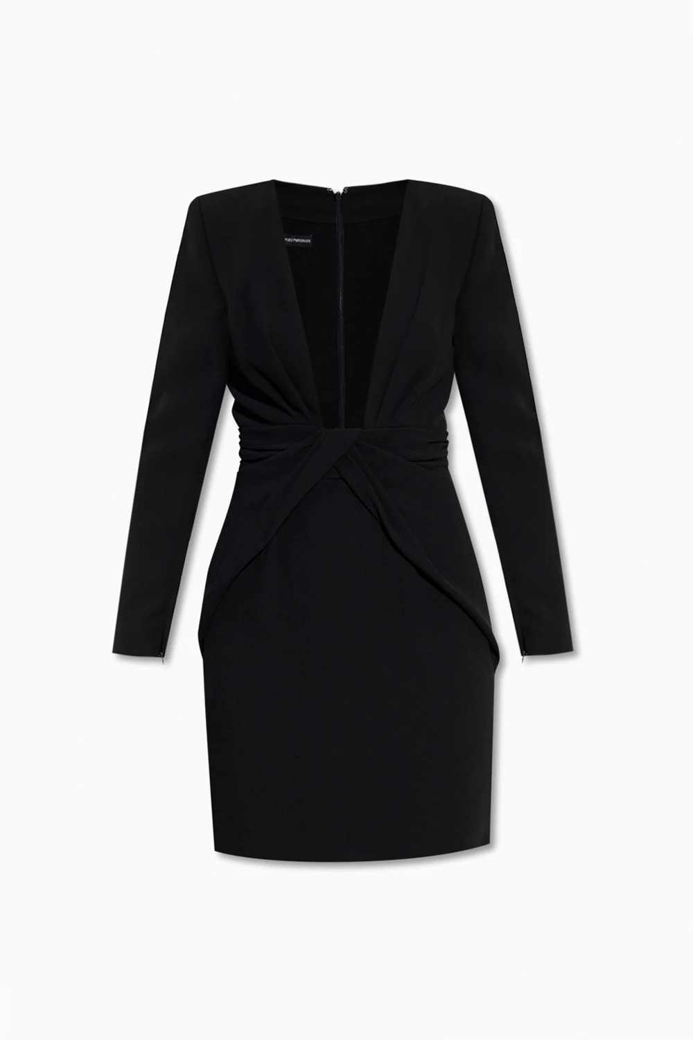 Dress with plunging neckline