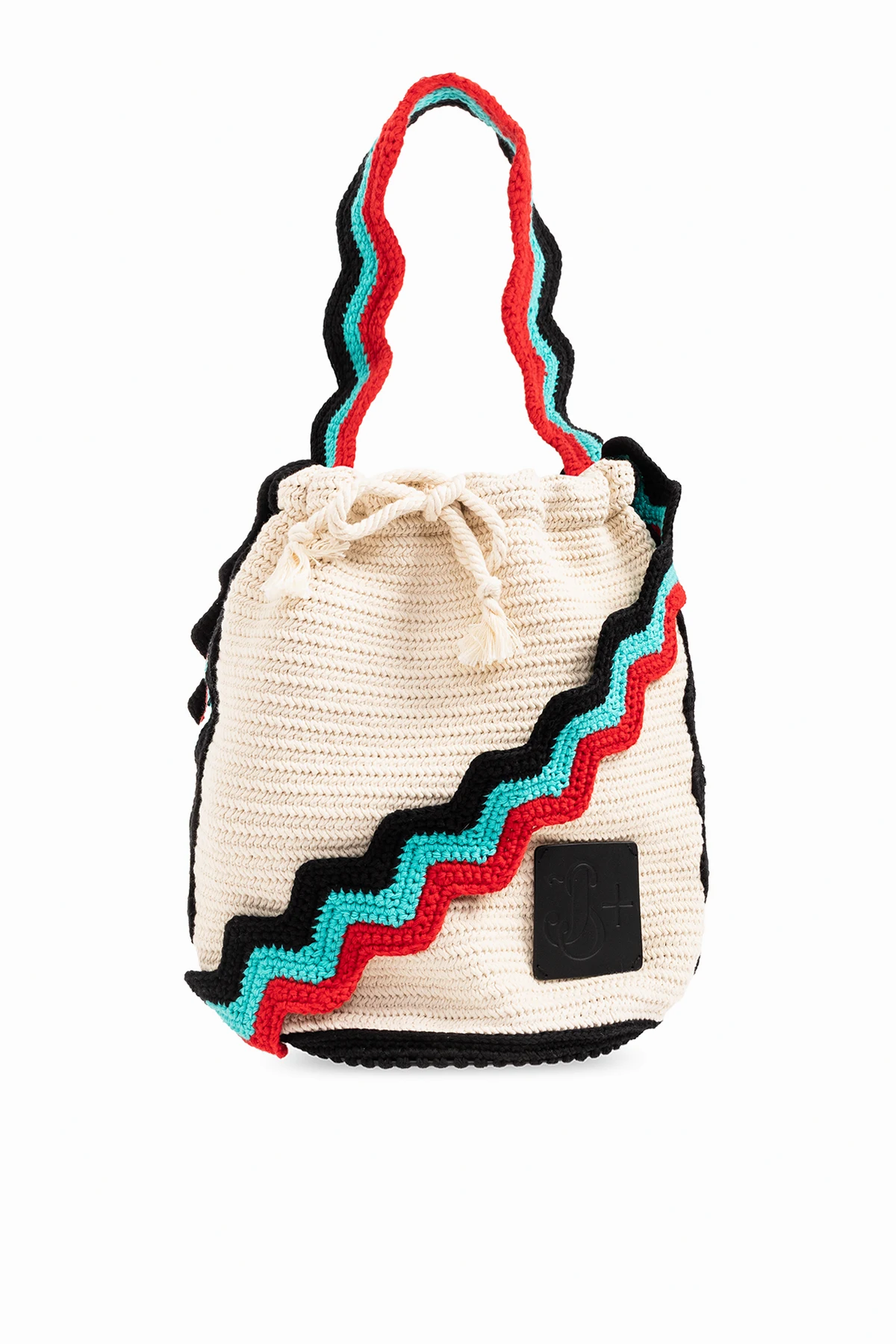 Pleciona torba na ramię typu ‘bucket’