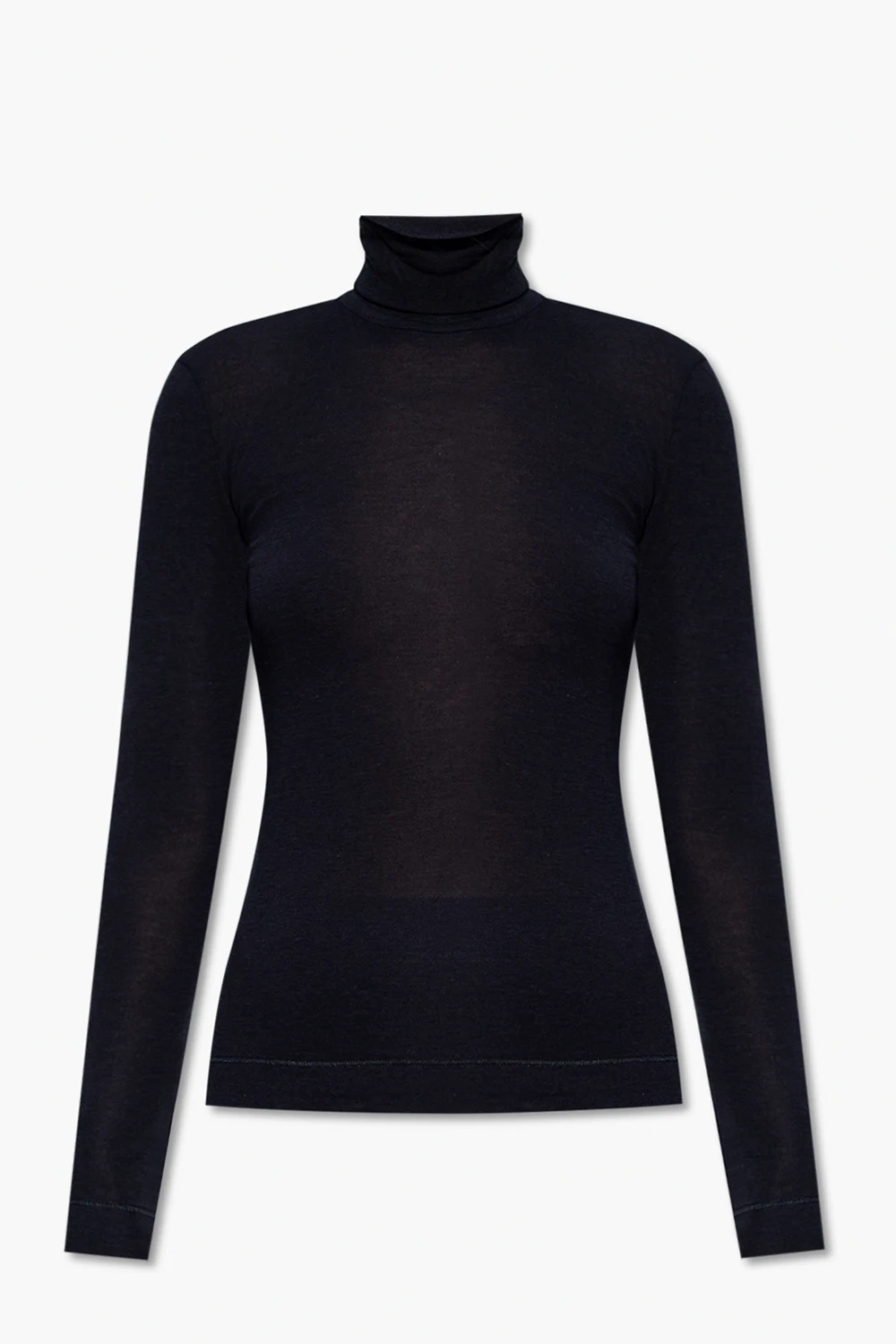 BLACK Long-sleeved turtleneck sweater