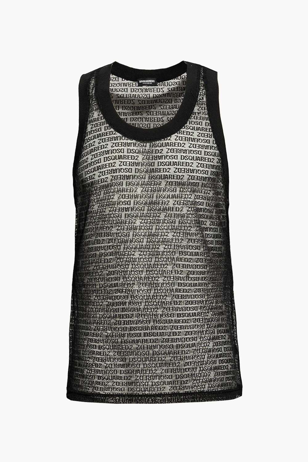 Sleeveless lace T-shirt
