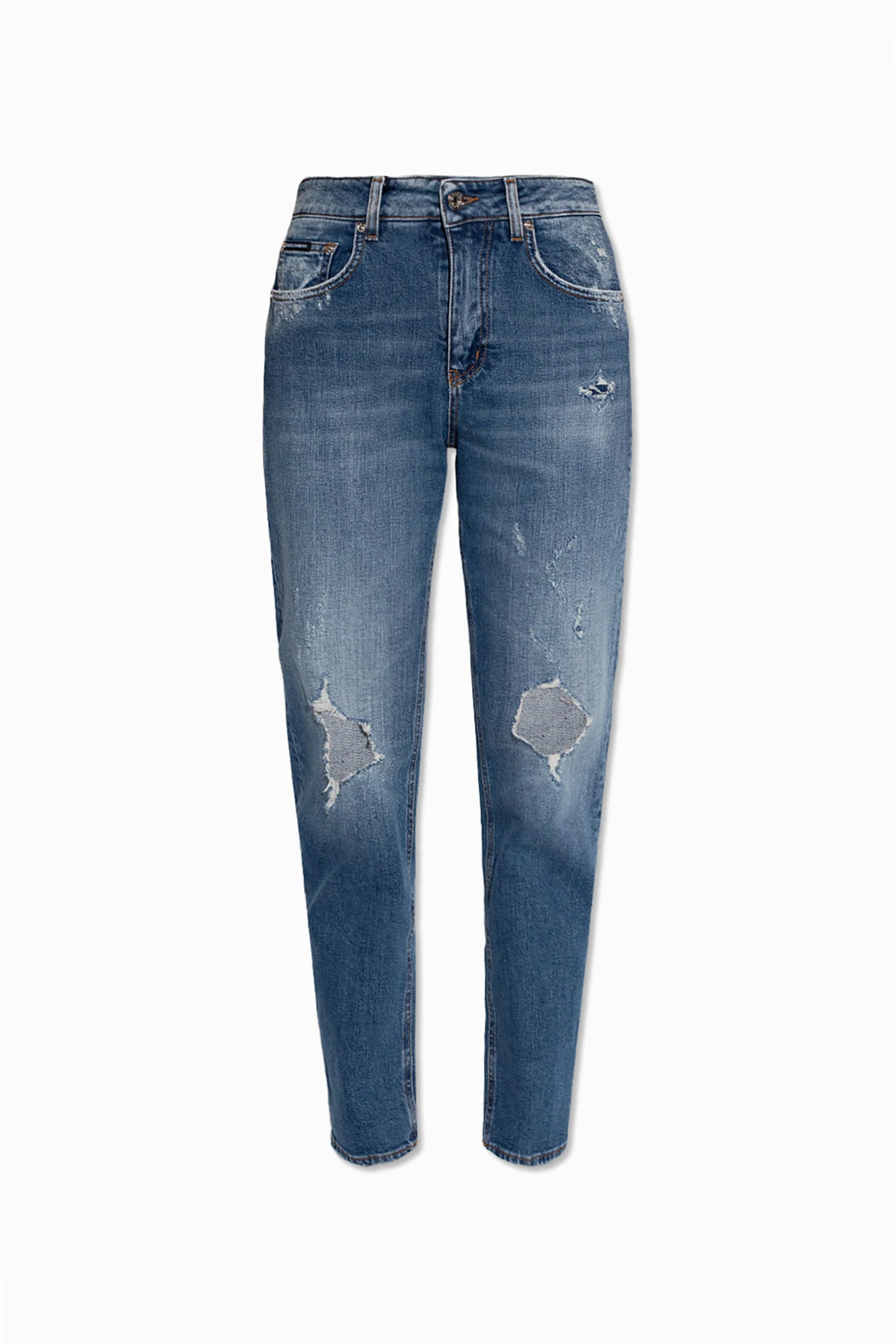 Distressed jeans