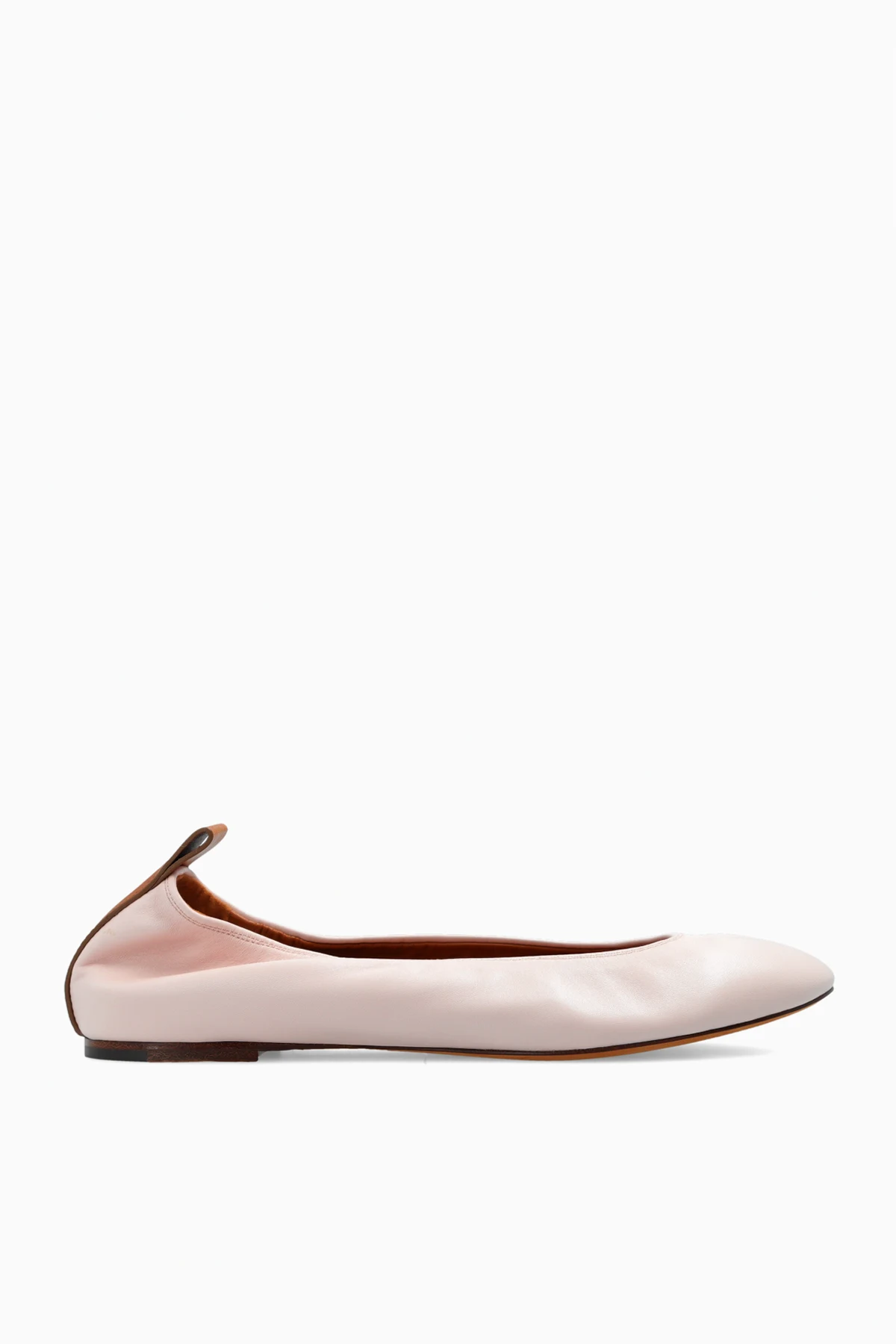 Leather ballet flats