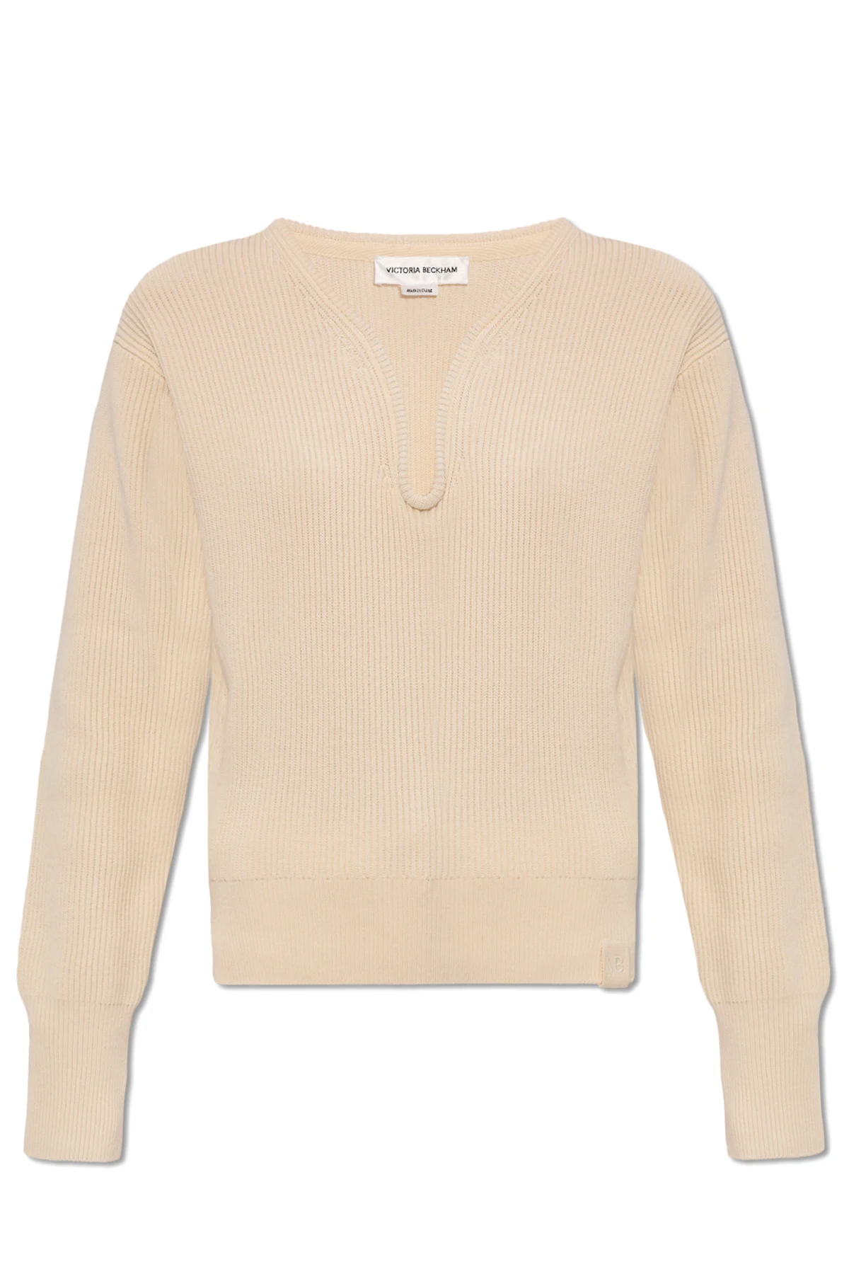 Sweter z dekoracyjnym dekoltem