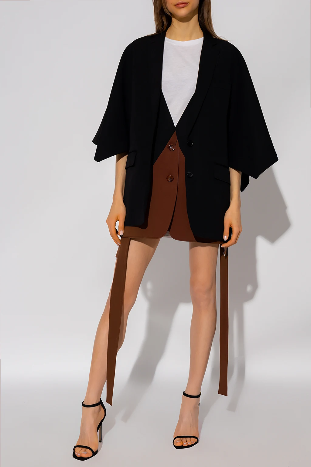 Wool oversize vest
