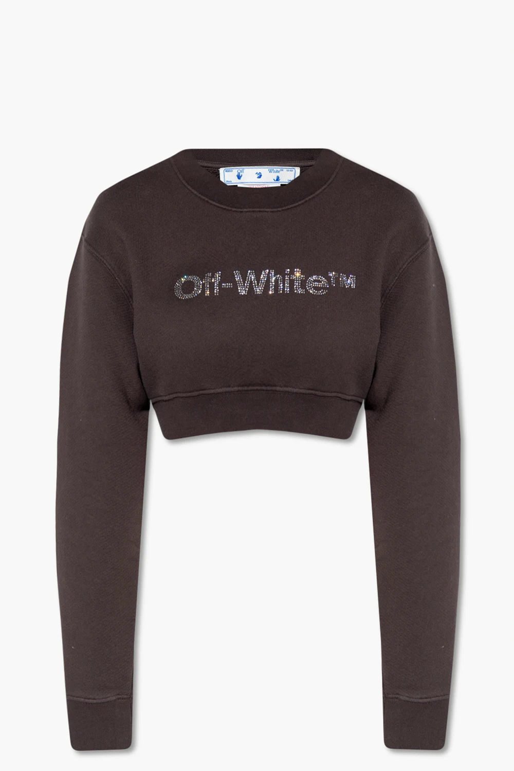 Cropped sweatshirt with logo