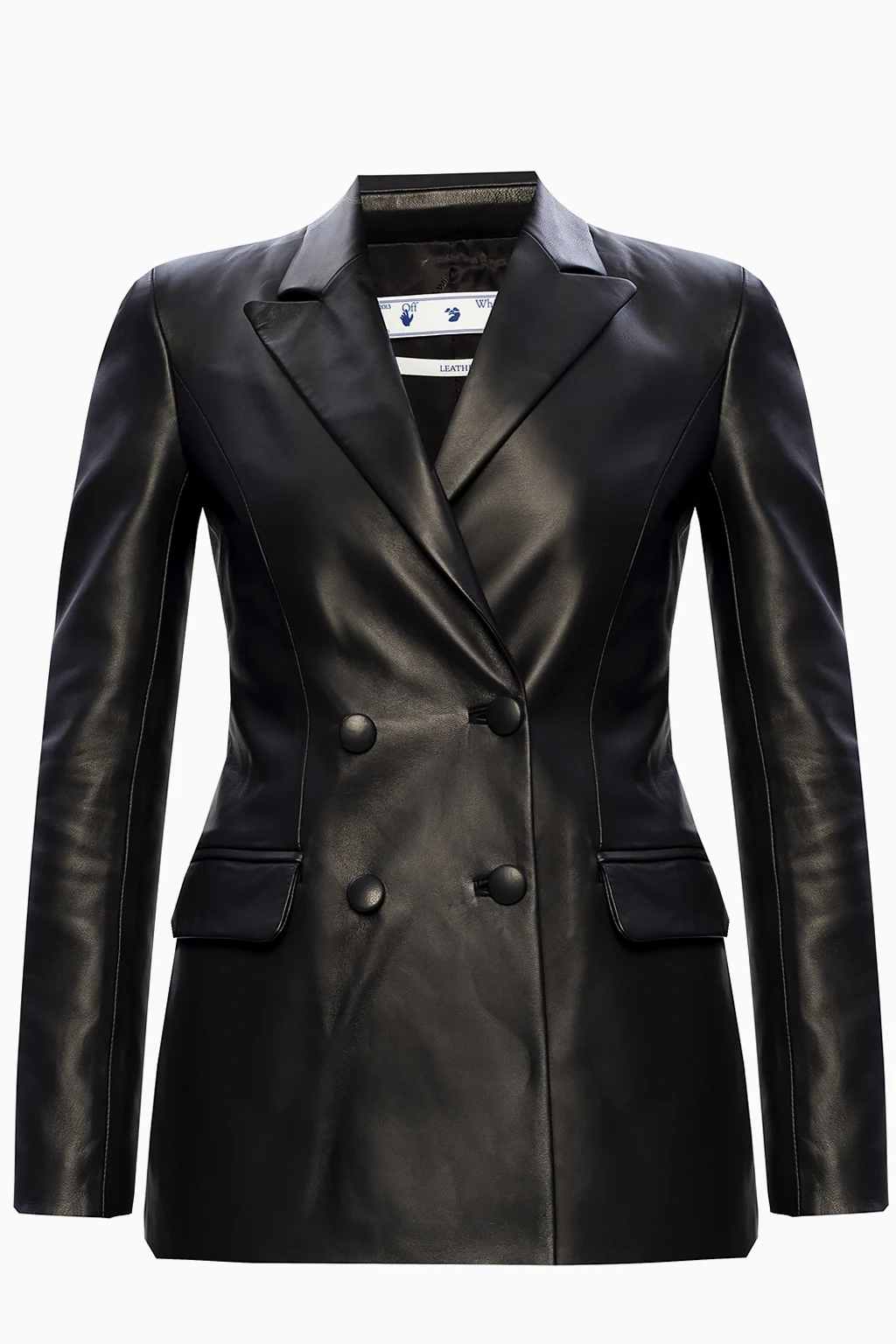 Leather blazer