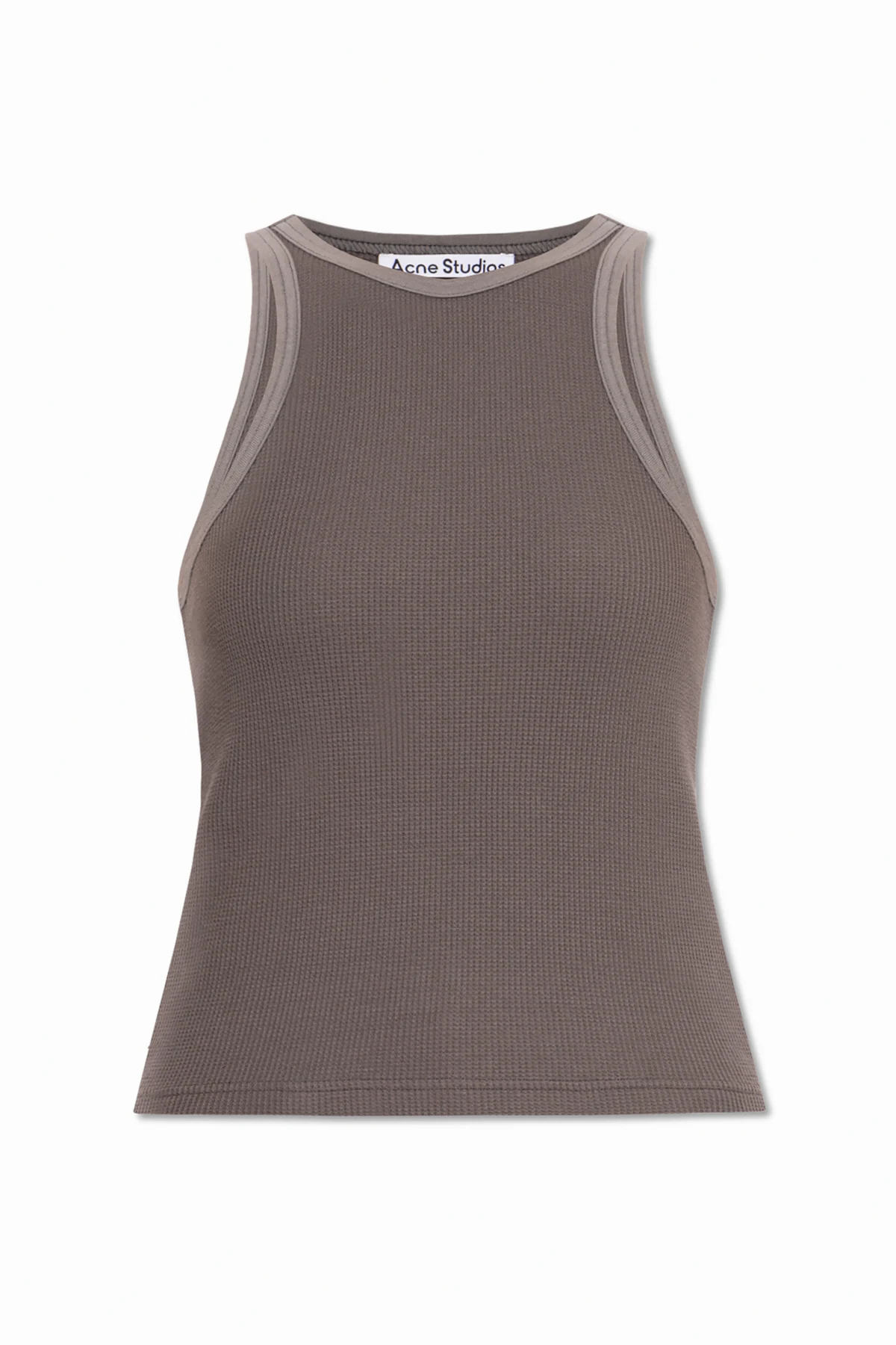 SZARY Top bez rękawów