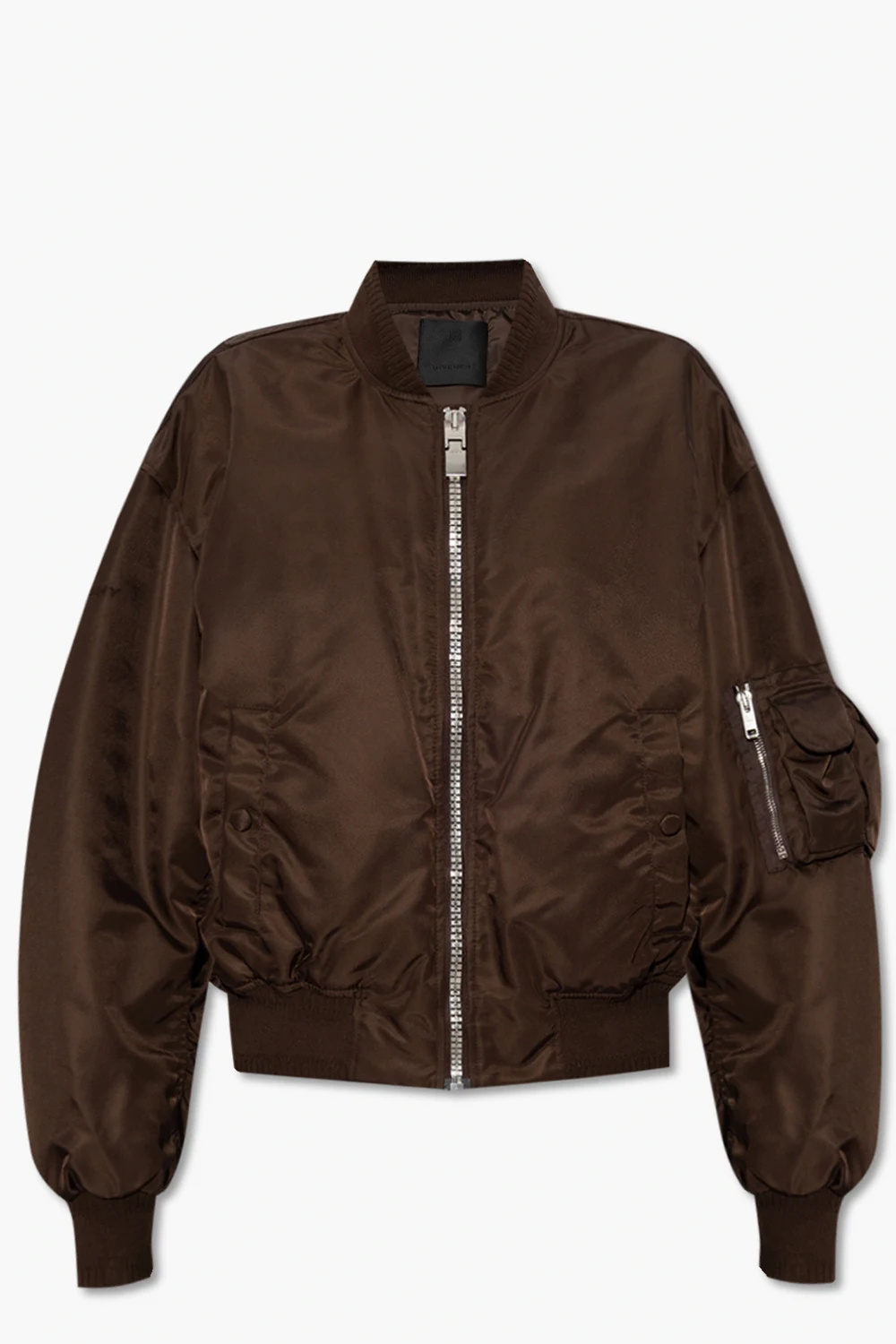 Satynowa kurtka typu ‘bomber’