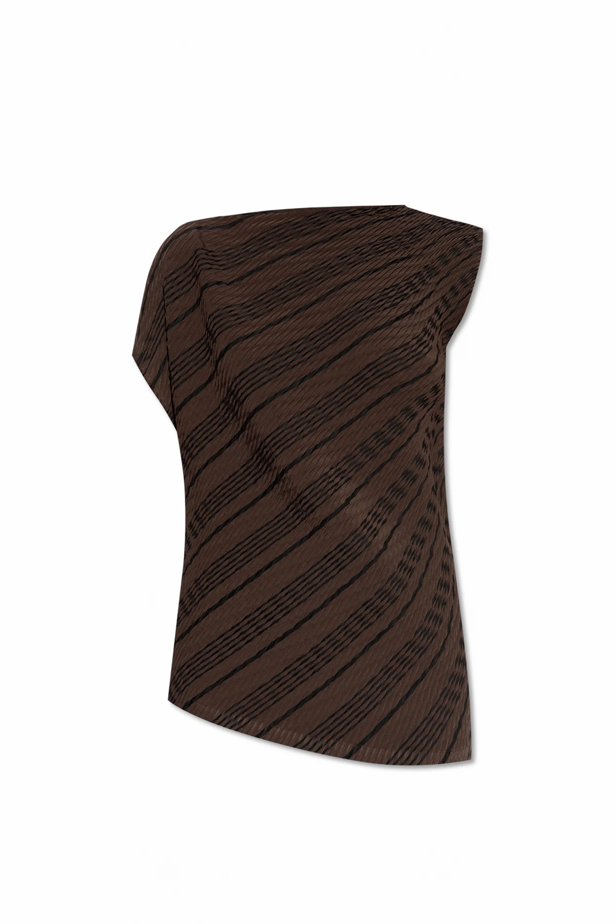 Asymetryczny plisowany top