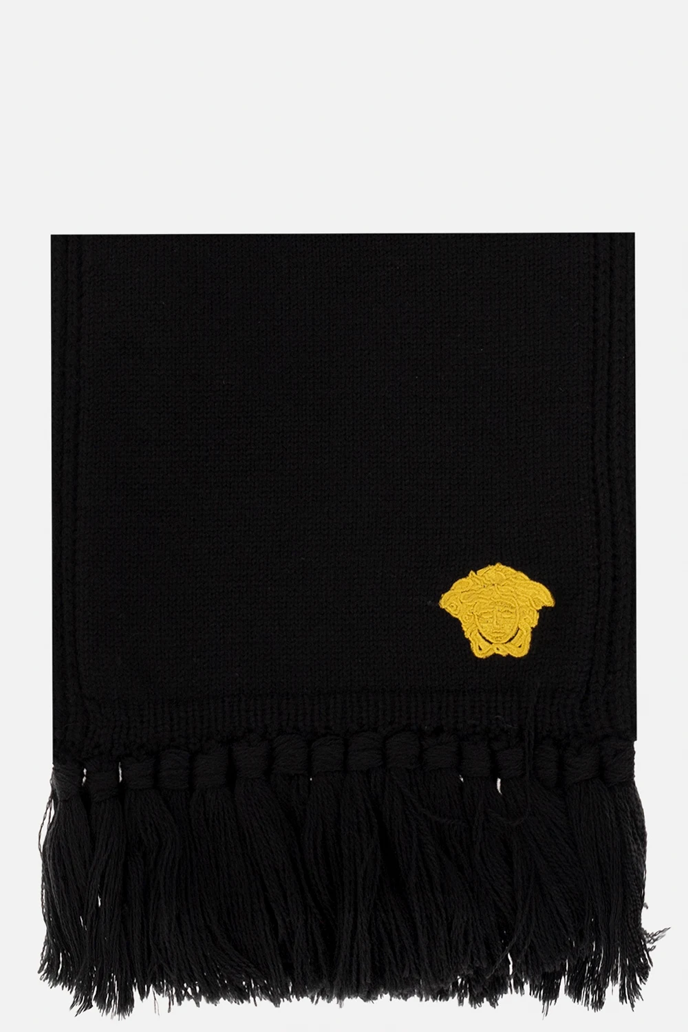 Wool scarf with logo