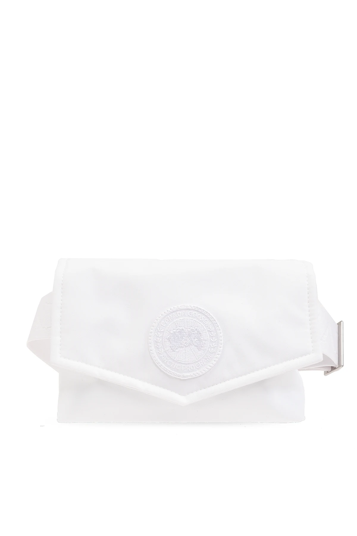 WHITE Belt bag with logo