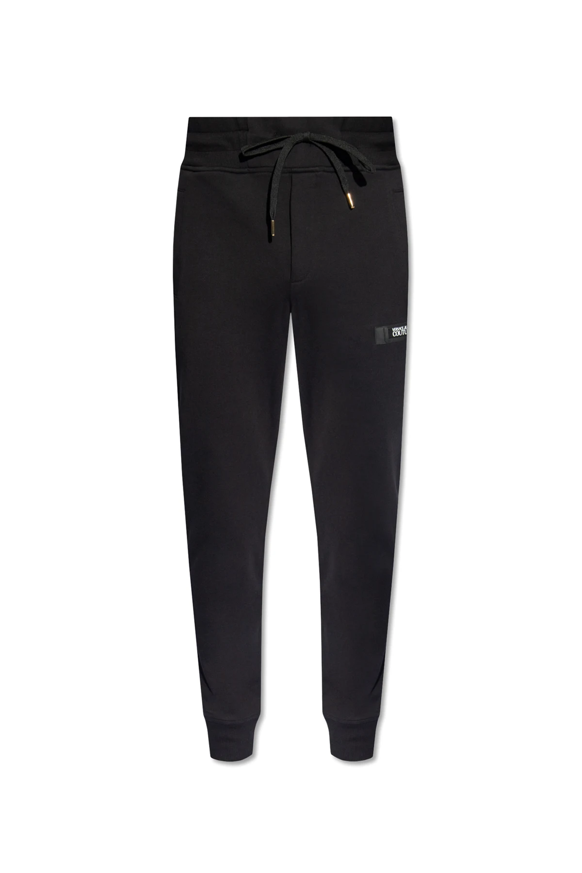 Sweatpants with logo patch