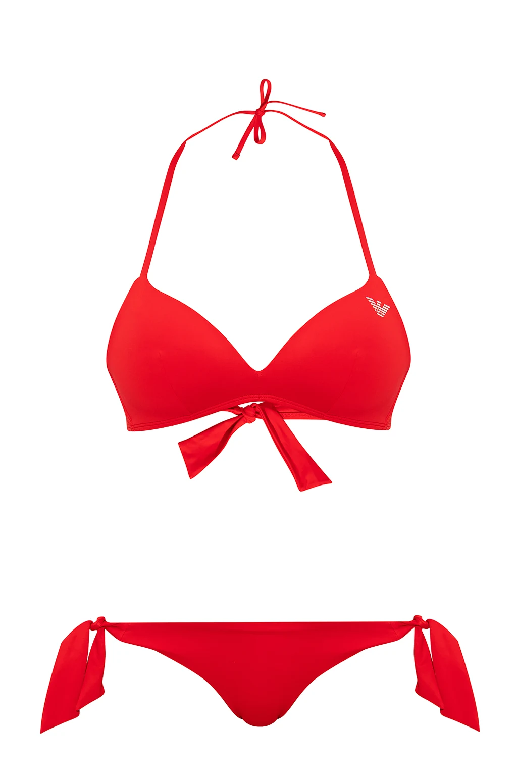 Two-piece swimsuit with logo