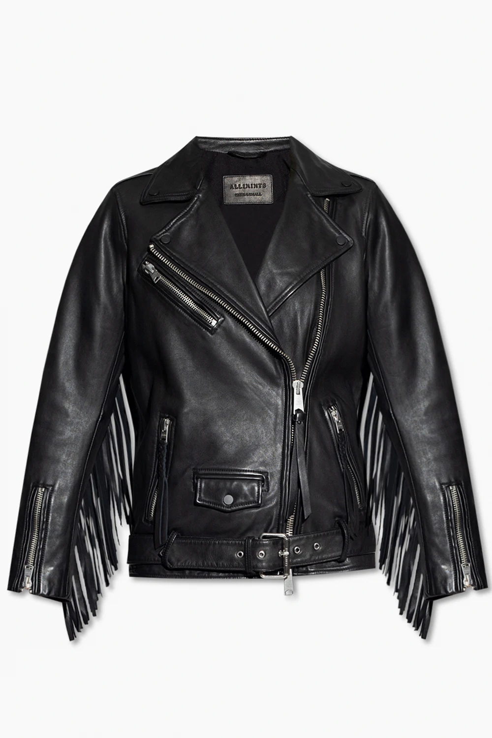 ‘Billie’ leather jacket with fringes