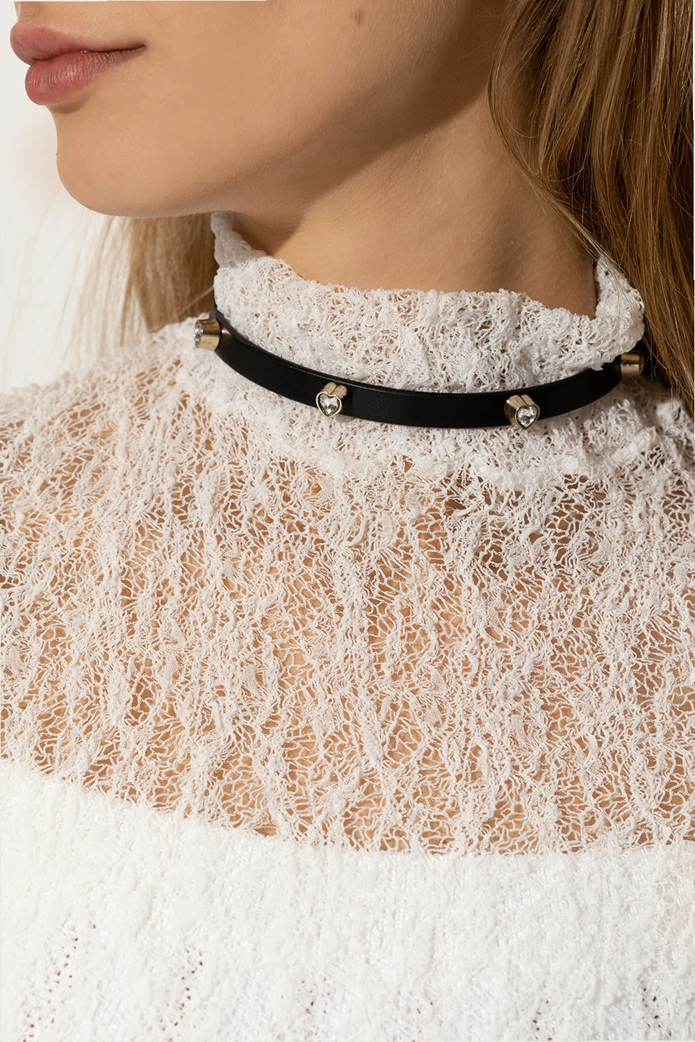 Skórzany choker