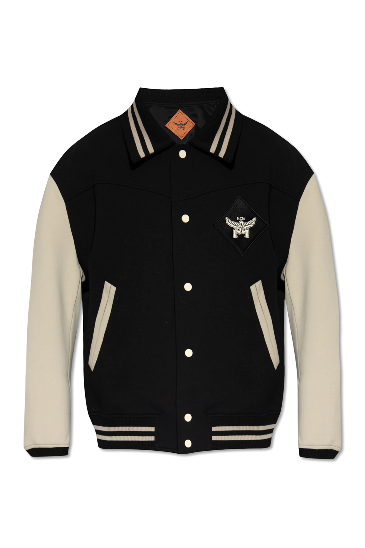 Jacket with logo patch