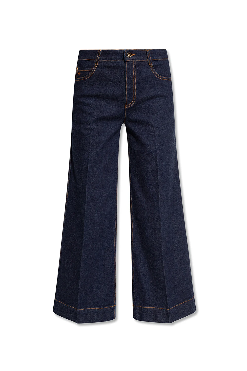 Wide-legged jeans