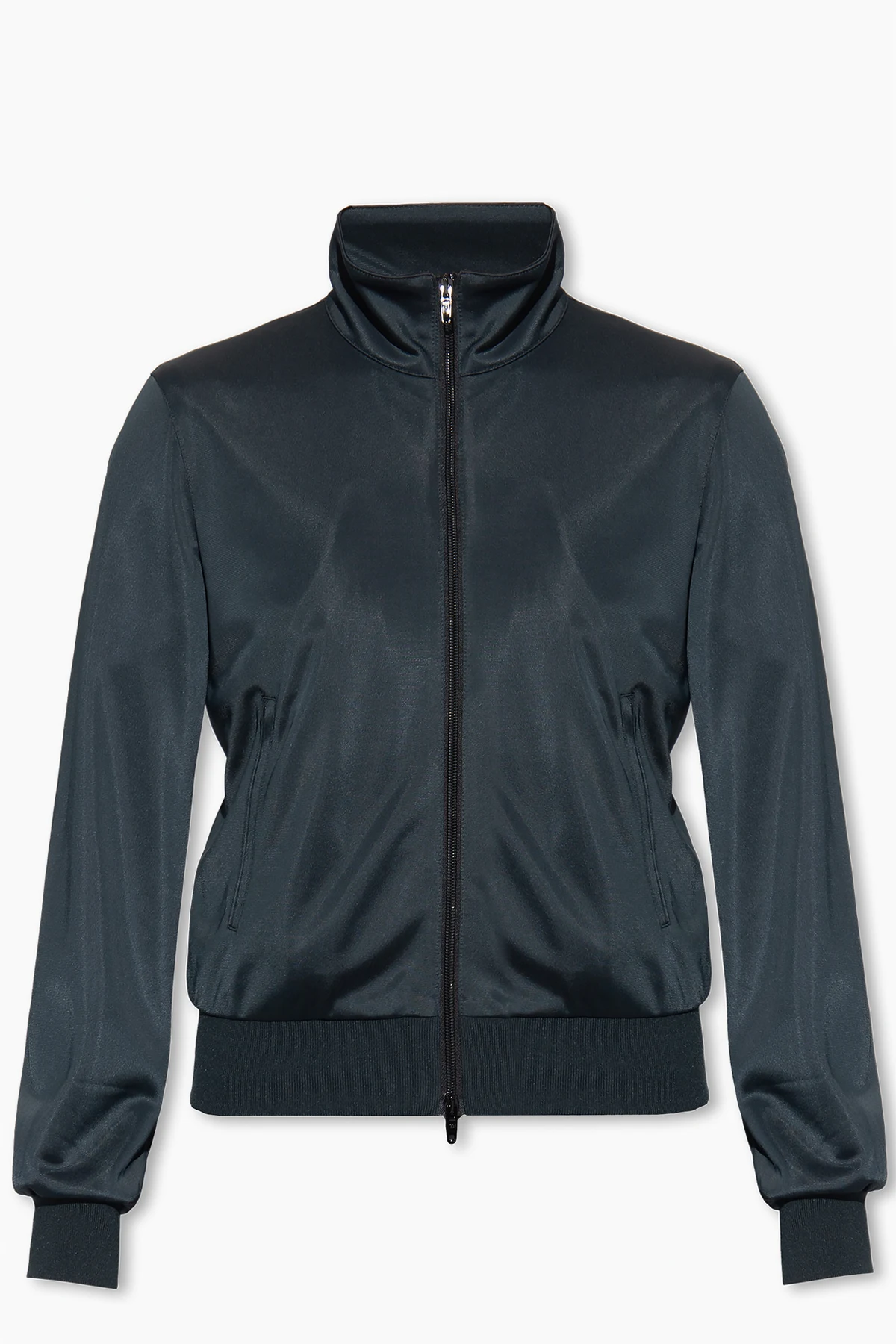 Sweatshirt with standing collar