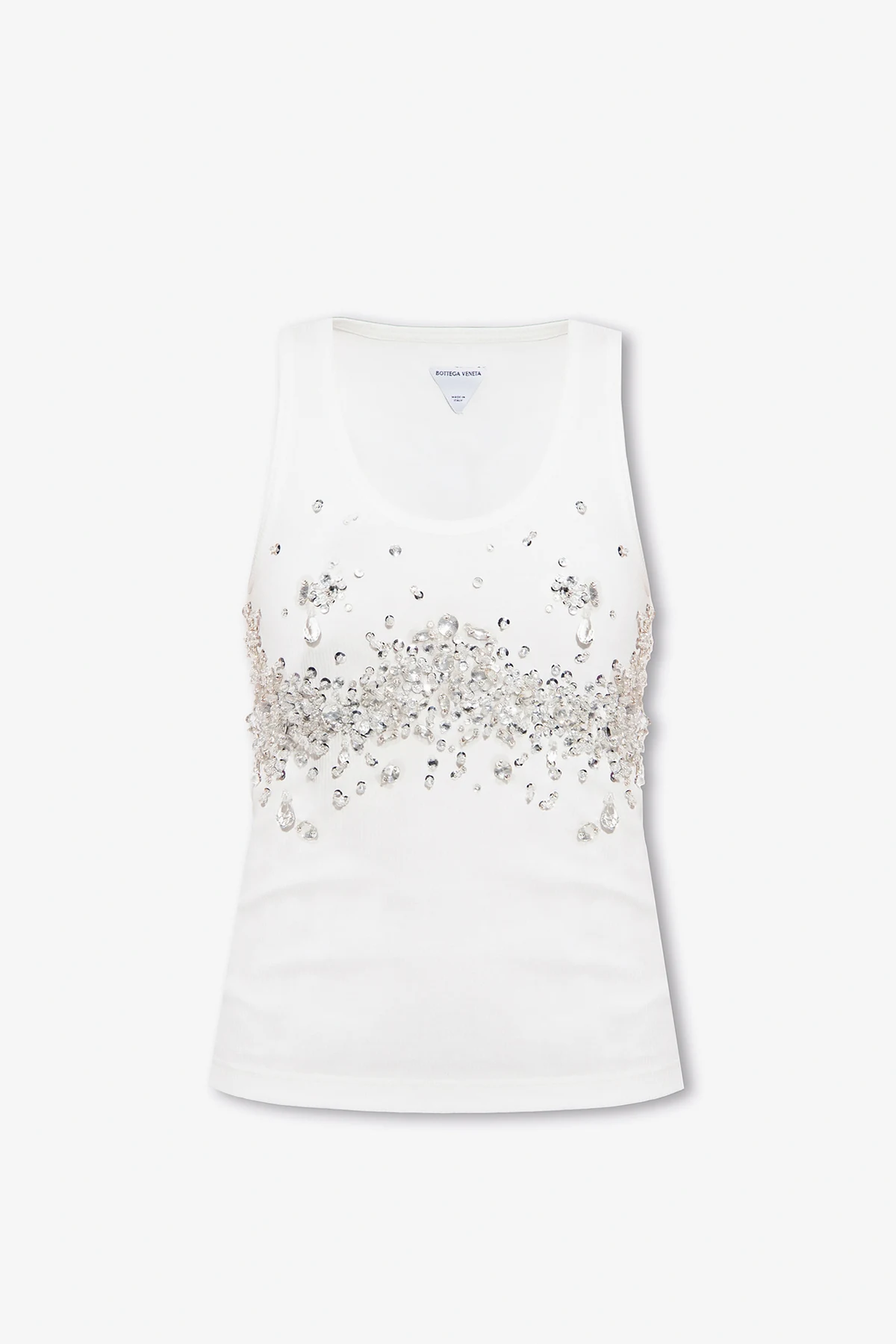 Crystal-embellished top