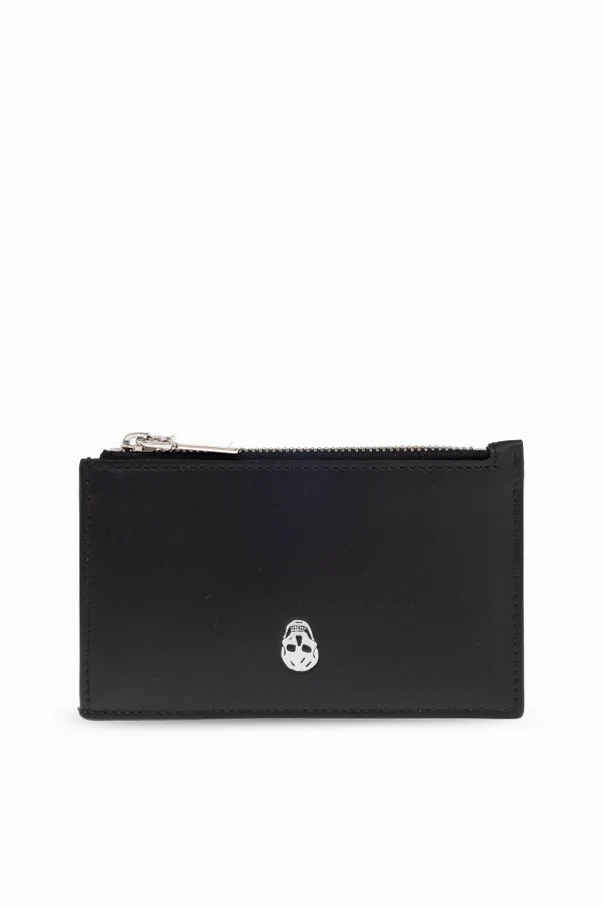 BLACK Leather card case