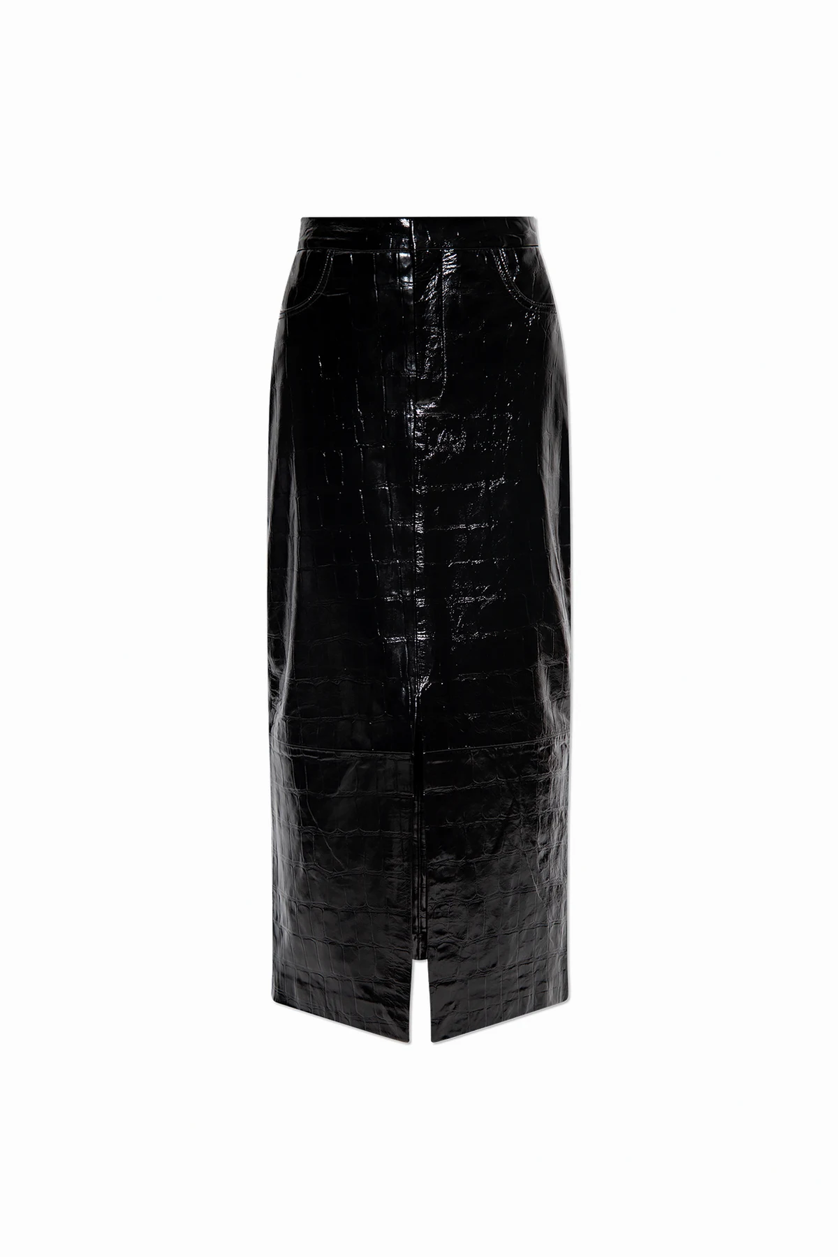 ‘Anafeegz’ leather skirt