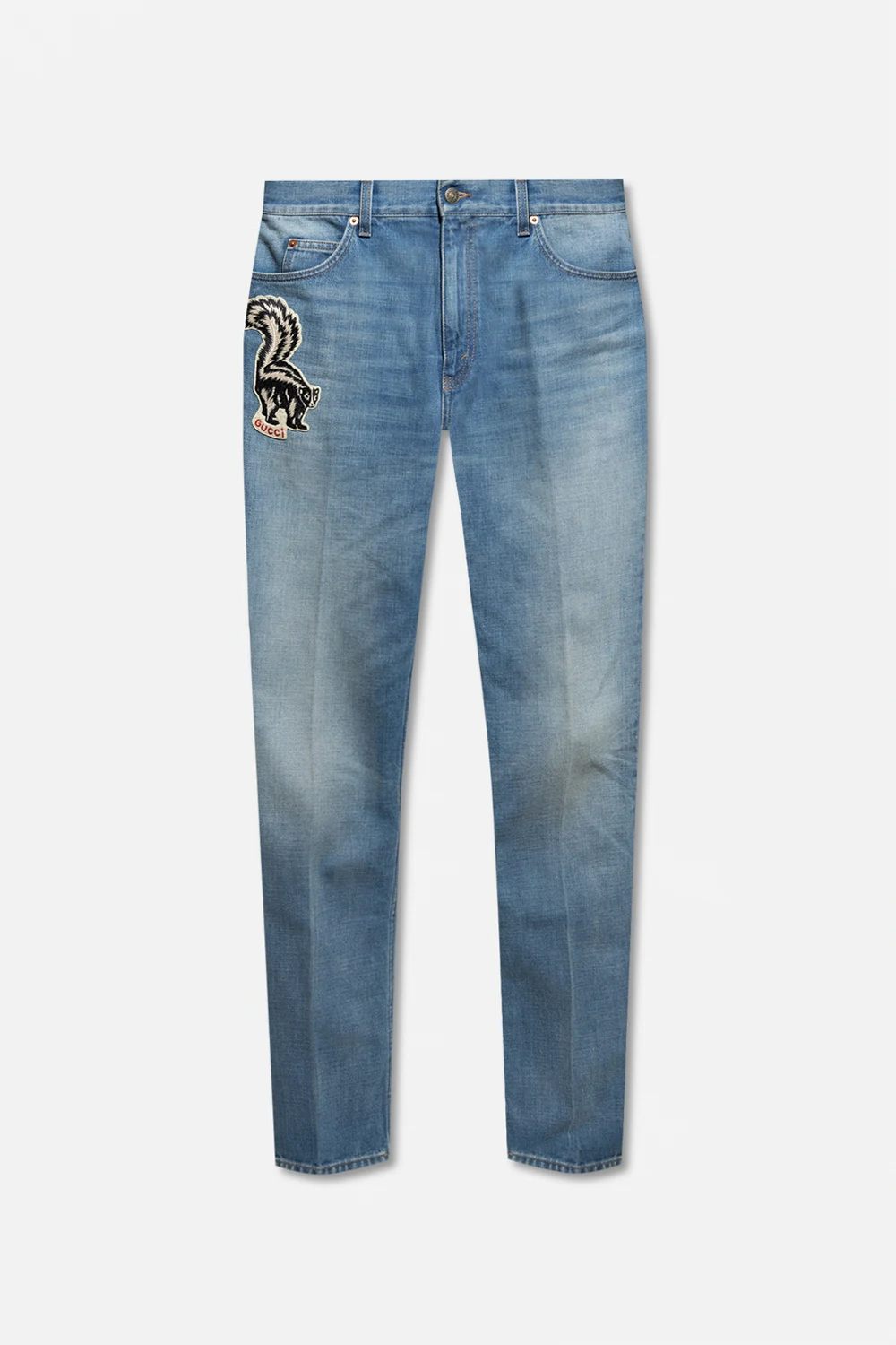Patched jeans