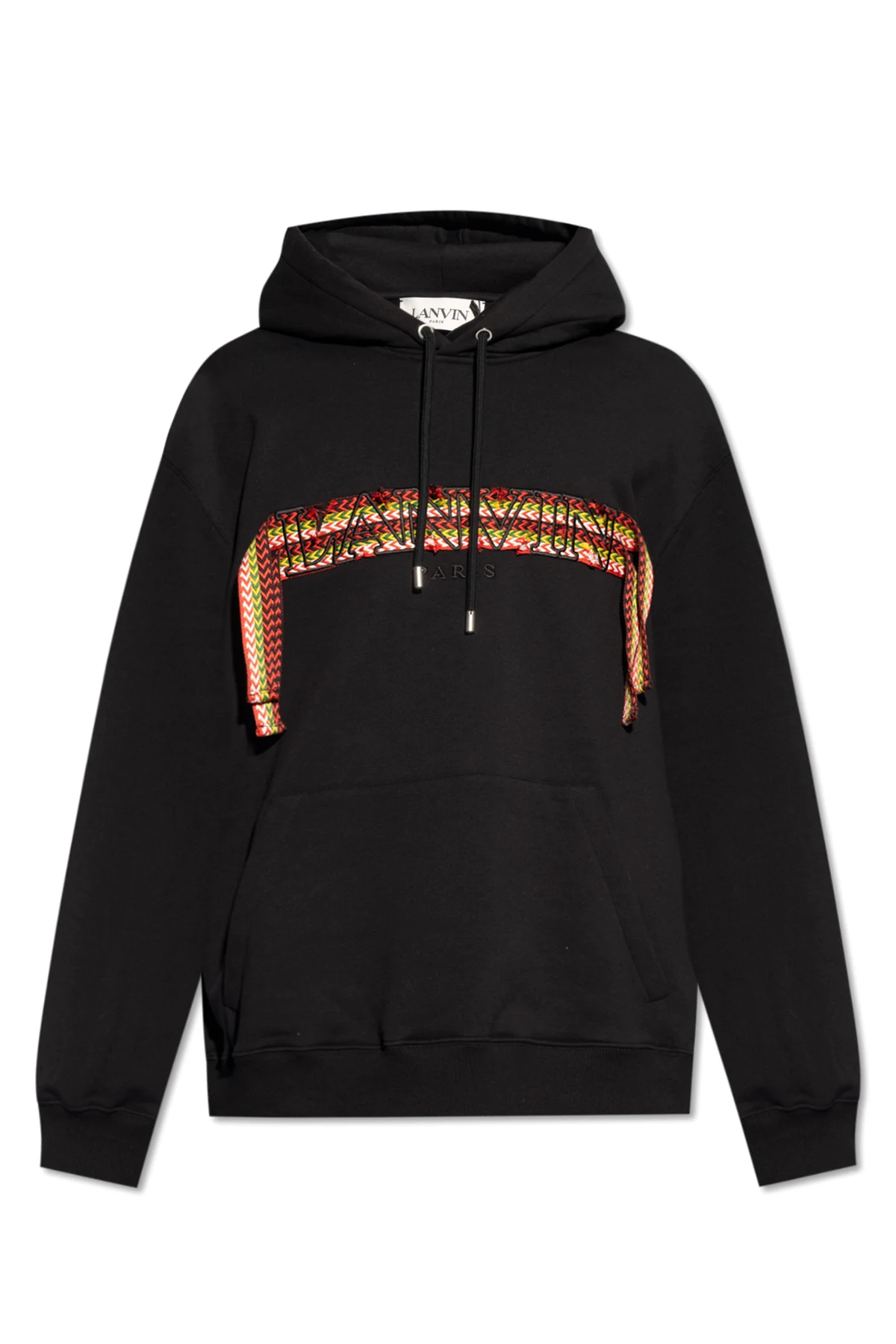 Hoodie with logo patch