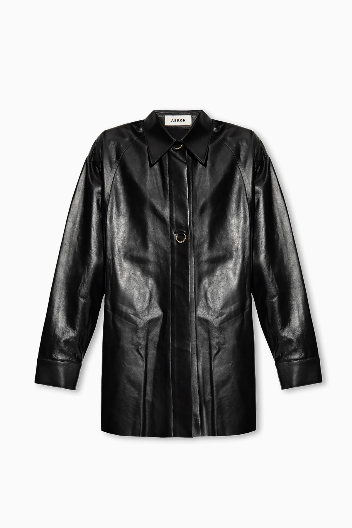 ‘Feather’ leather shirt