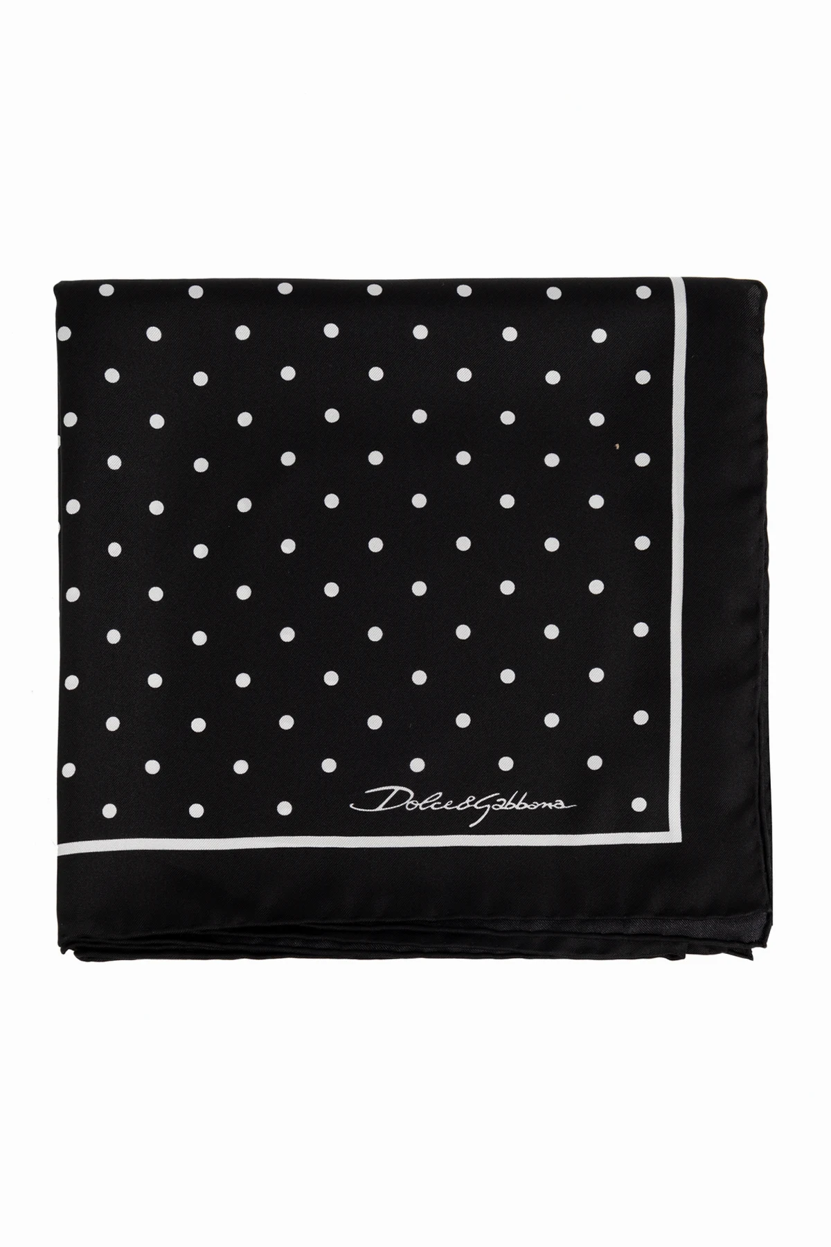 BLACK Silk scarf