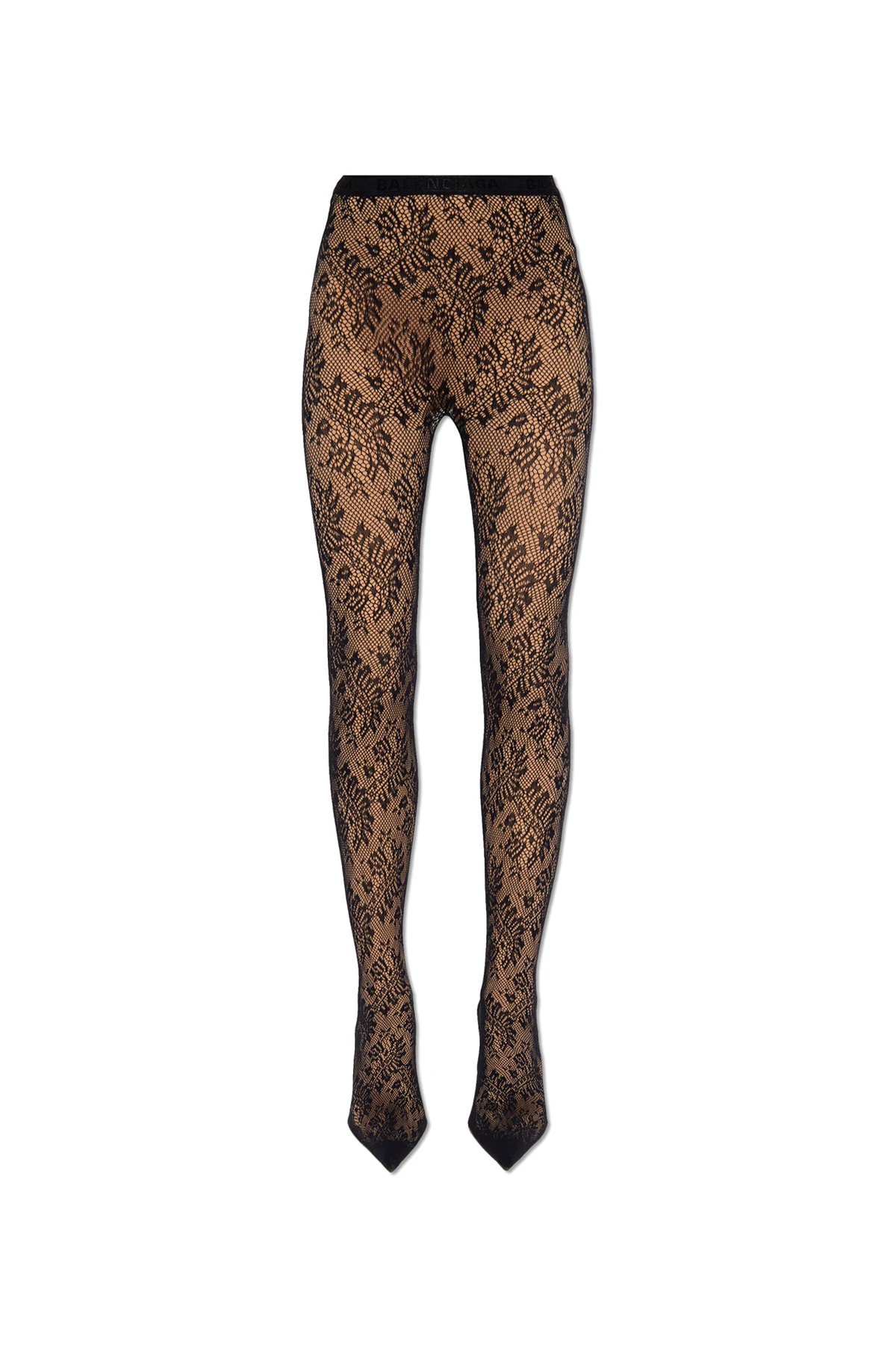 Buty na obcasie z rajstopą