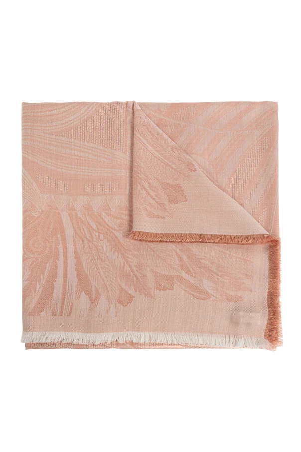 PINK Scarf with a decorative pattern