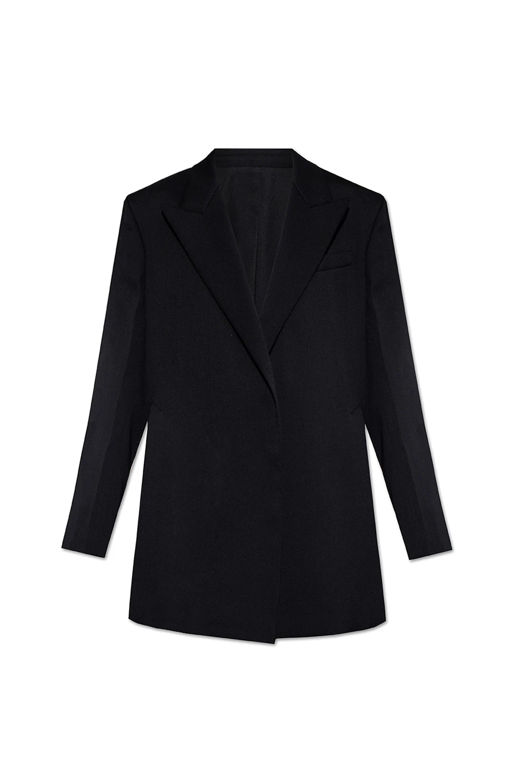 Wool blazer with splits