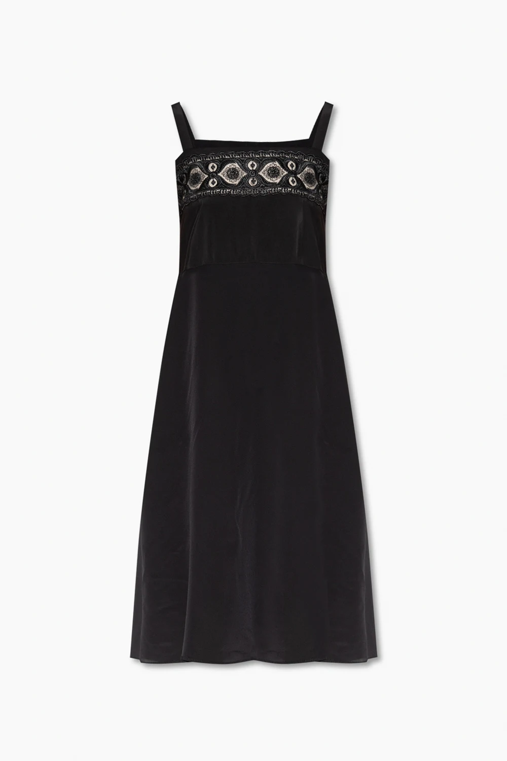 Dress with lace panel