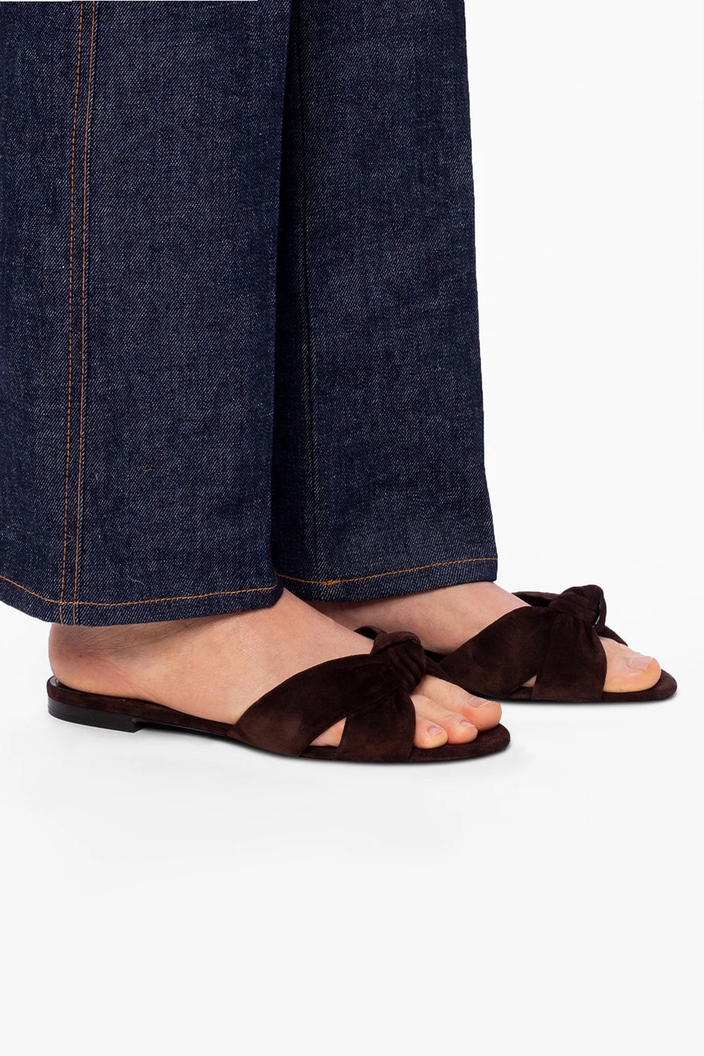 ‘Bianca’ suede mules