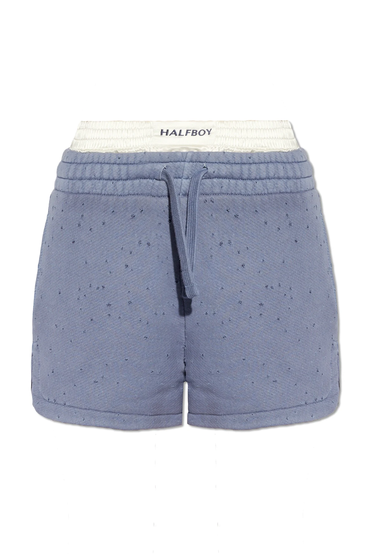BLUE Shorts with vintage effect