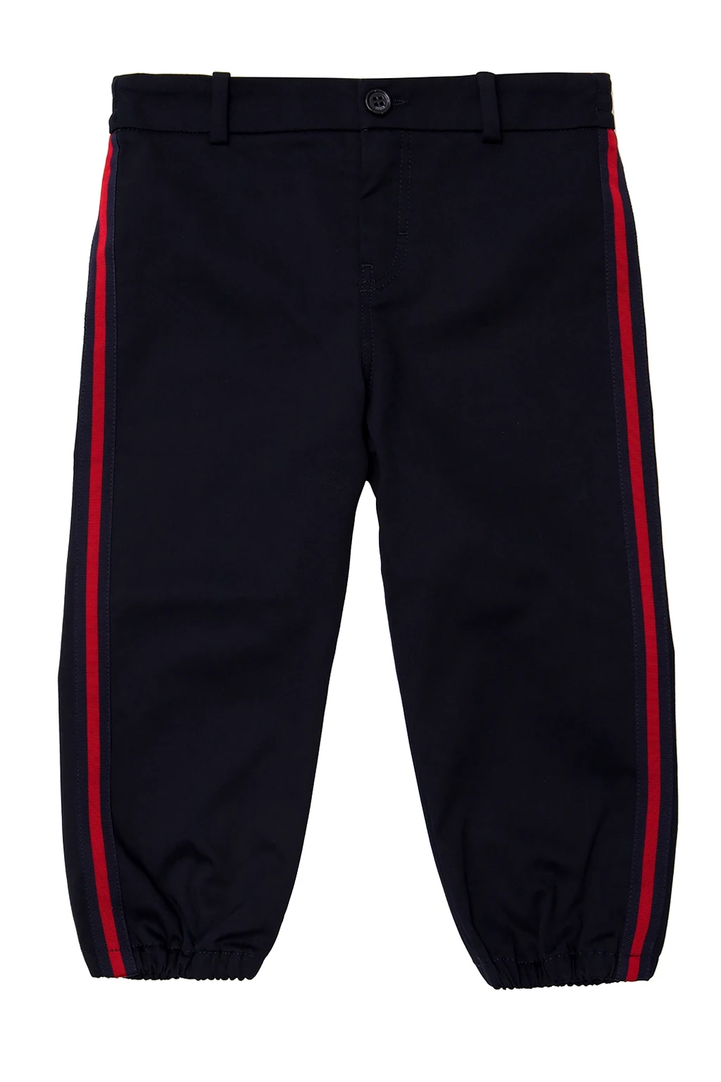 Logo-patched trousers
