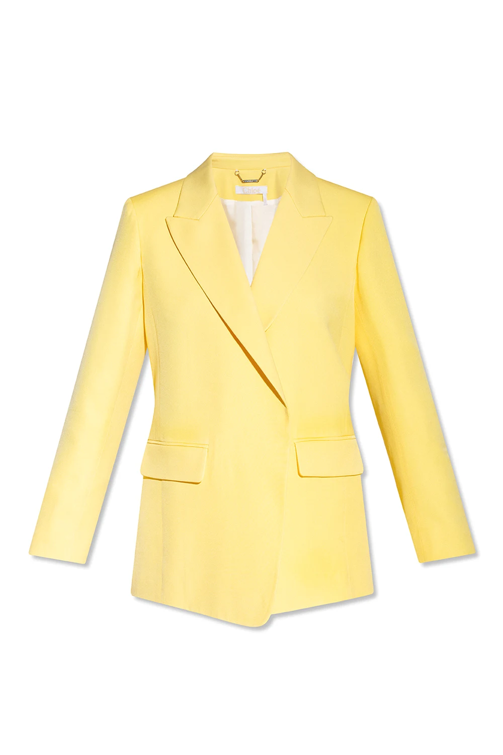 Blazer with peak lapels
