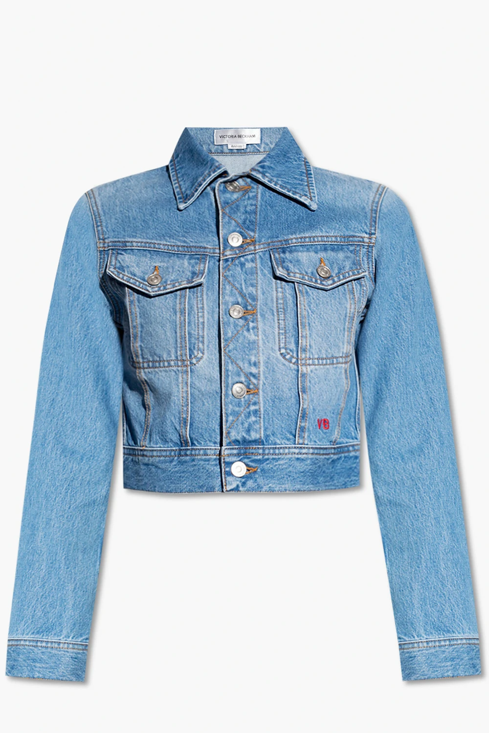 Denim jacket with logo