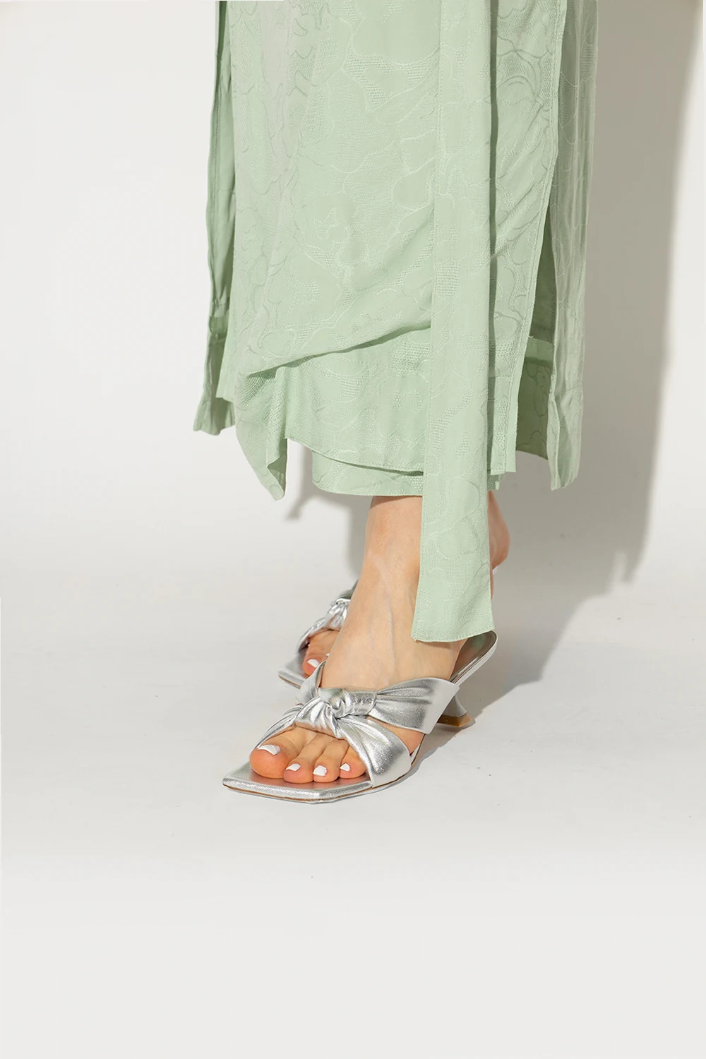 ‘Playa’ heeled mules