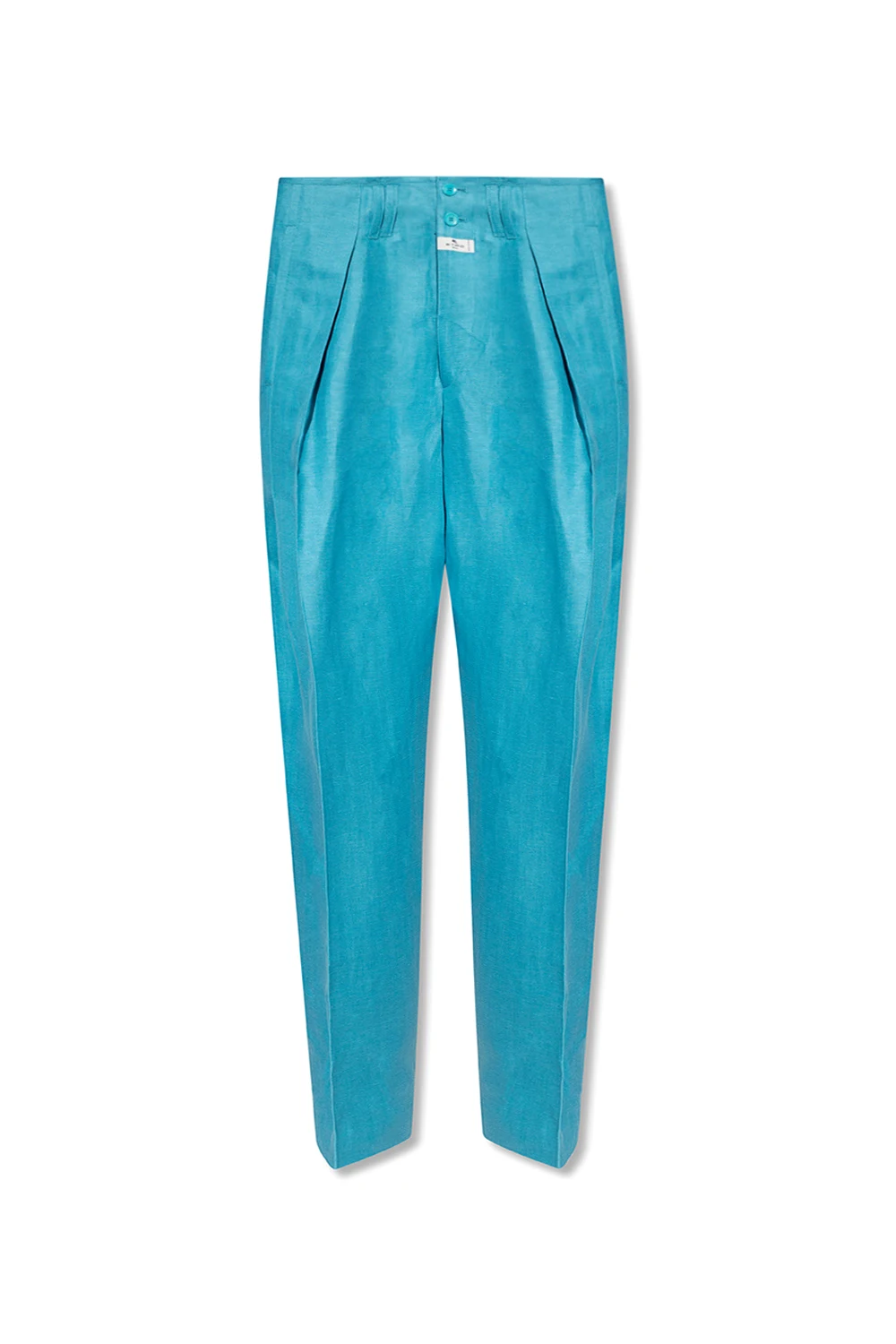 Trousers with pleats