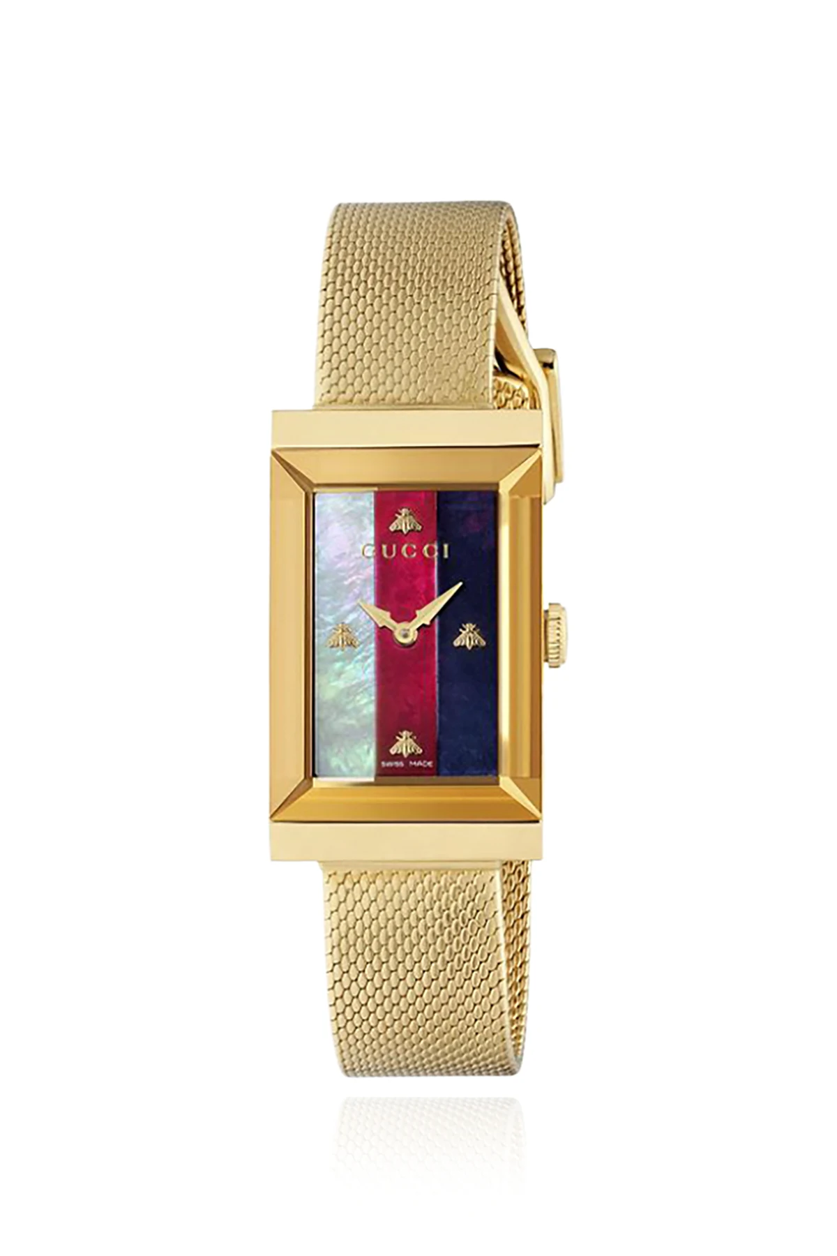 GOLD ‘G-Frame’ watch with logo