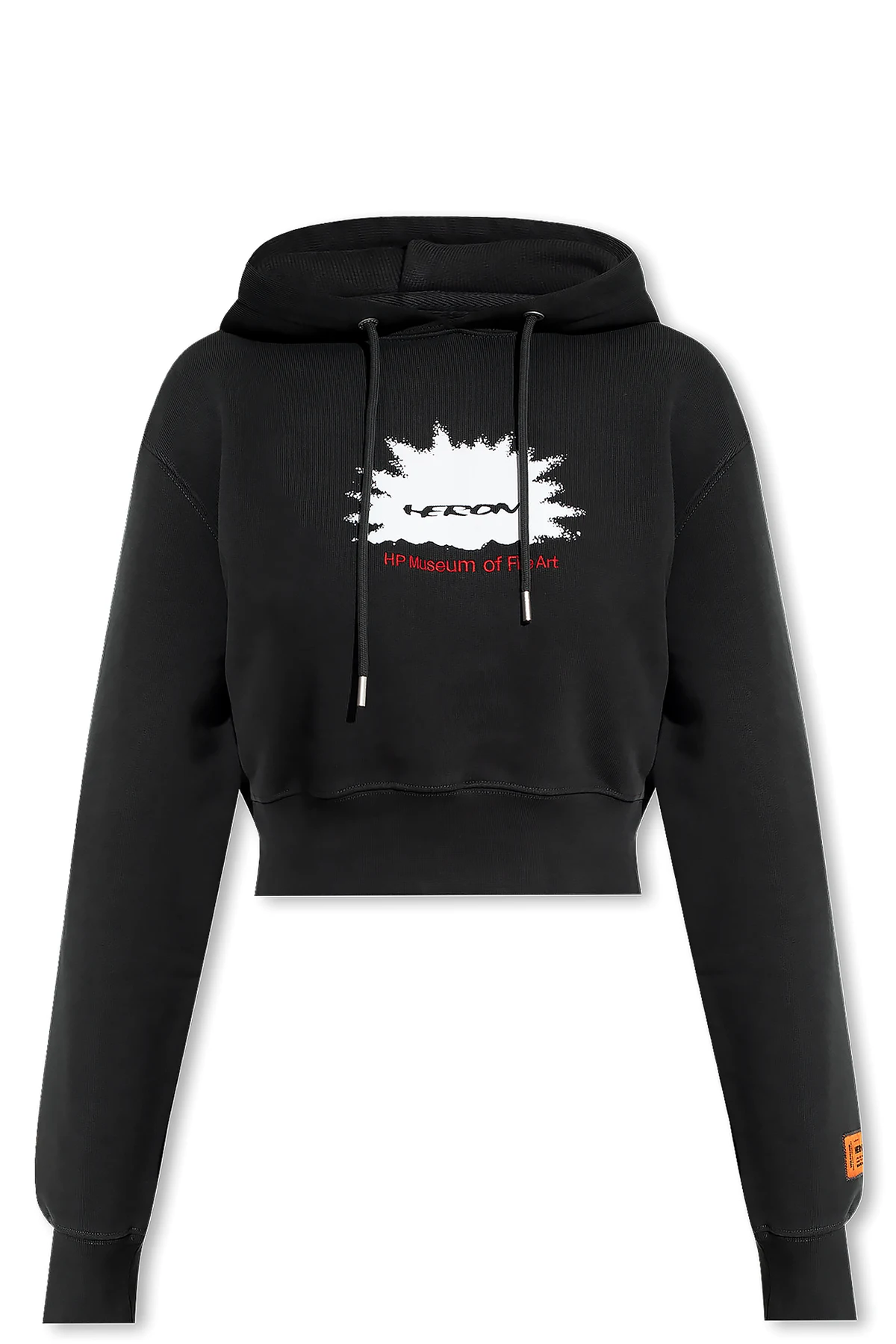Cropped hoodie with logo