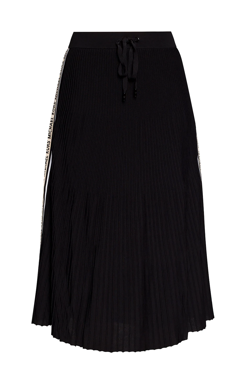 Pleated skirt with logo