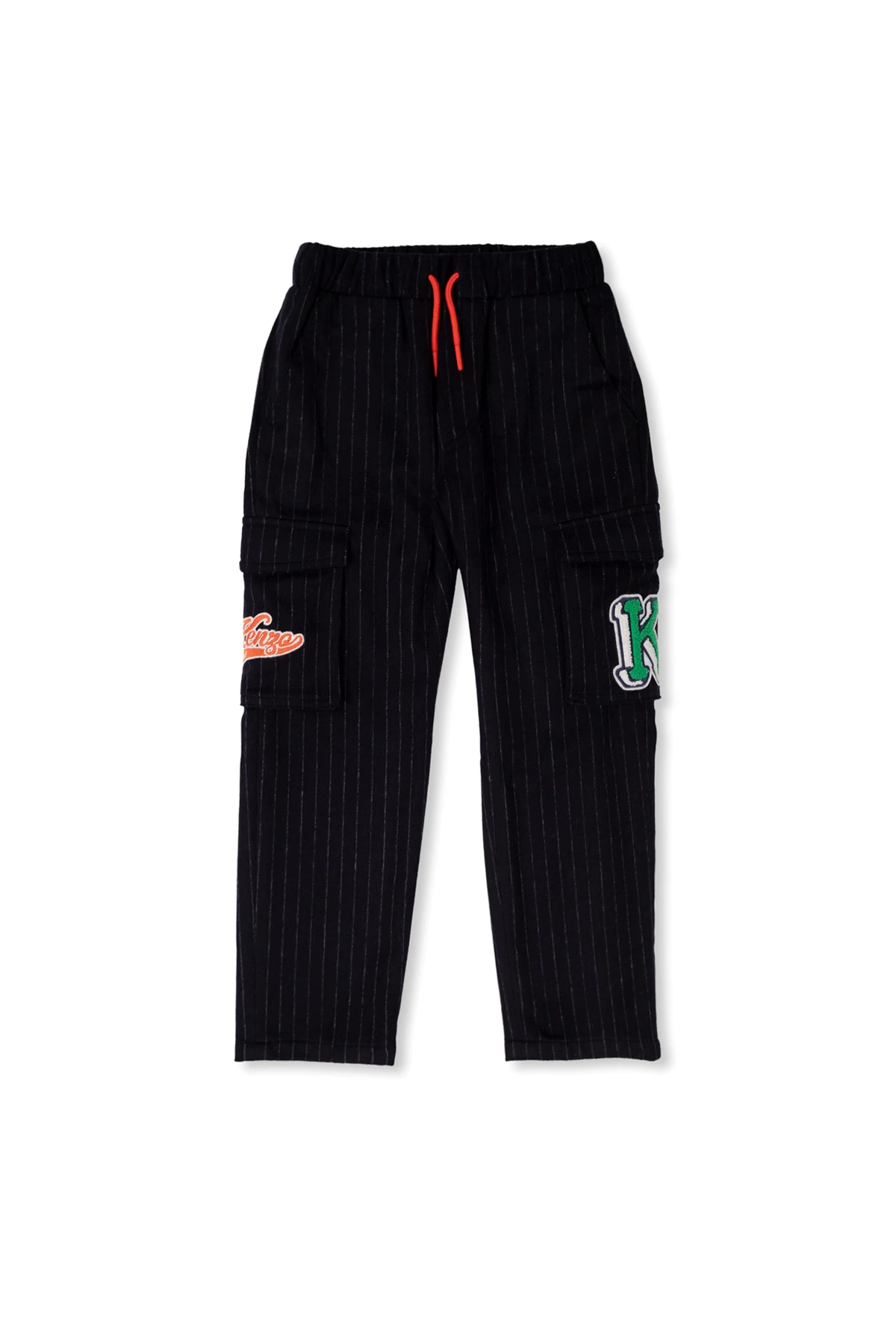 Pinstriped trousers