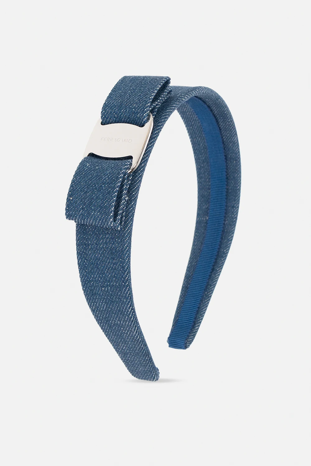 Jeansowa opaska na głowę