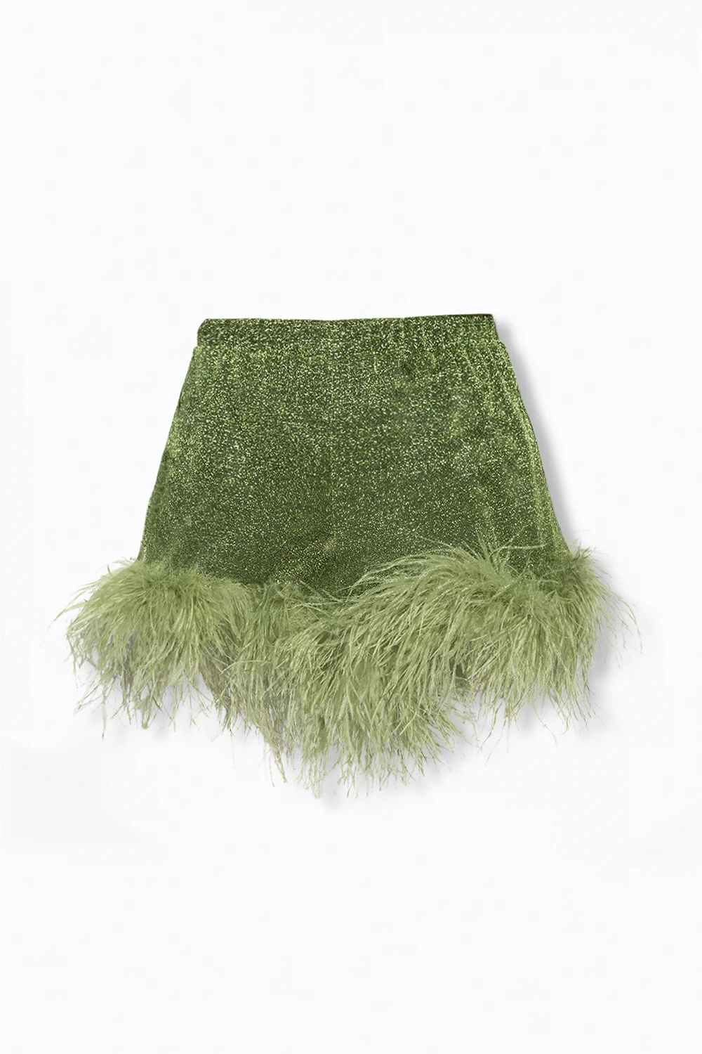 Shorts with lurex finish